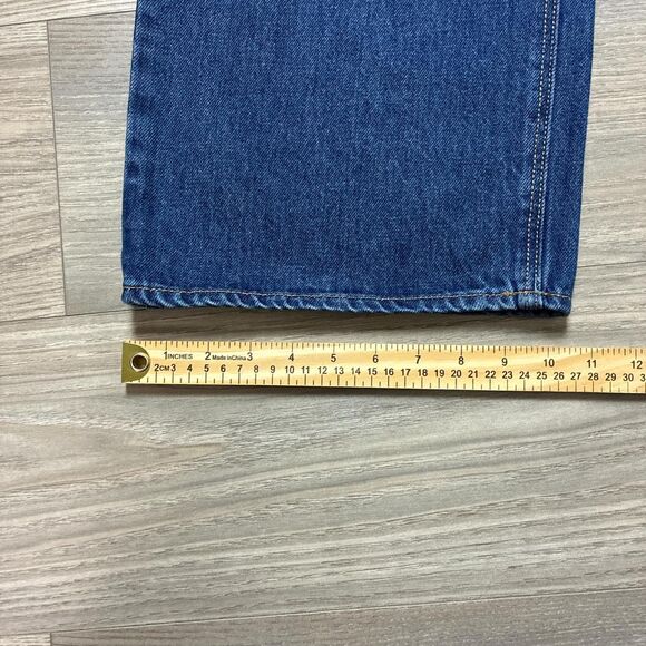 New With Tags Old Navy Extra High Rise Wide Leg Blue Jeans Size 12 Tall - Picture 3 of 8